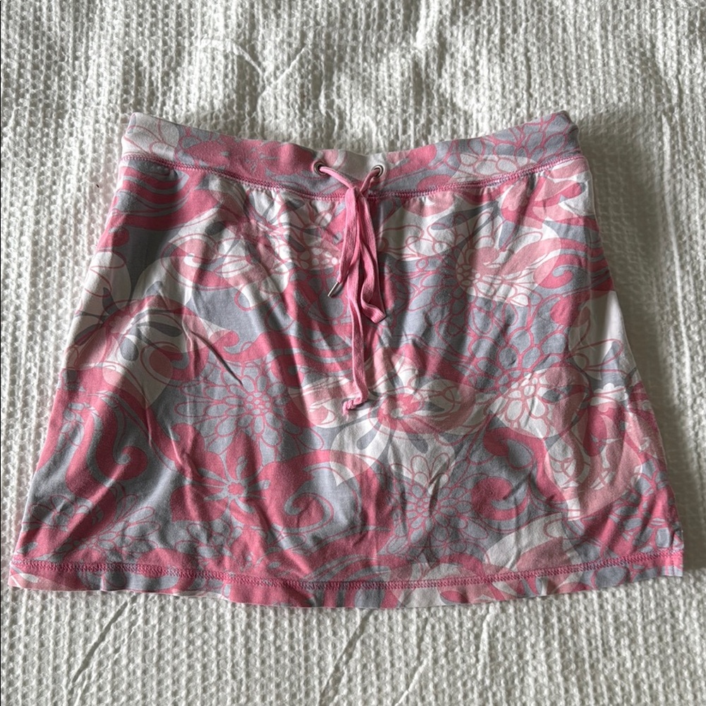 New York Laundry Pink and Gray Stretch Skort